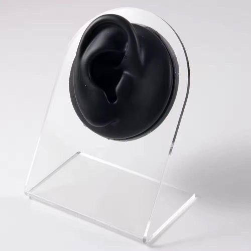 product_image_name-Fashion-Earring Holder Stand Silicone Ear Model Display Rack Retail Acrylic Jewelry Organizer Earrings Stand Body Part Miniature Model-1