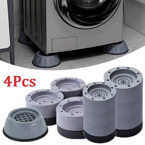 4-PCS Anti Vibration Washing Machine Support Anti-Slip Rubber Feet Base Pads  Mat