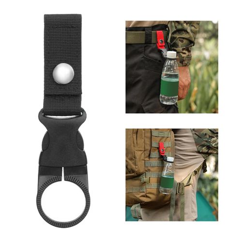 Tactical Hanging Bottle Buckle Clip Carabiner for Belt Water Bottle Hook  Holder