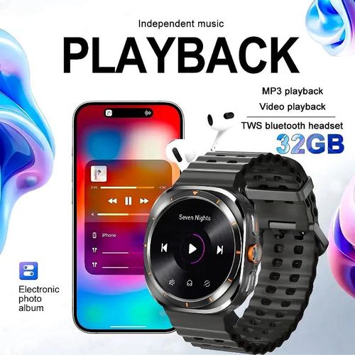 product_image_name-Generic-2025 Galaxy Watch 7 Ultra Smartwatch 32GB Memory Video GPS NFC AMOLED Fitness Tracker Health Smart Watch-4