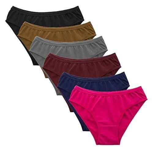 product_image_name-Fashion-Ladies Beautifull Cotton Panties 6pieces Different Colours-1