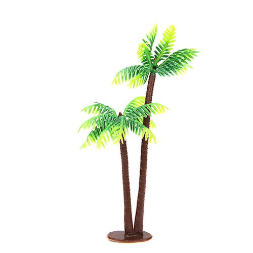 Generic Plastic Artificial Plant Mini Coconut Tree Wedding-Green ...