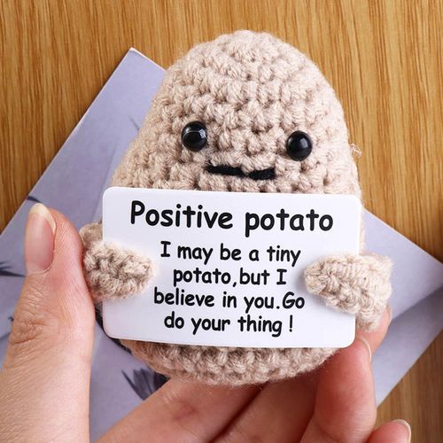 Generic Funny Knitted Potato Doll Funny Positive Potato Doll For Home Style  B