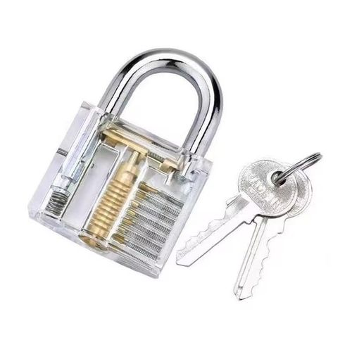 Generic Locksmith Transparent Locks Pick Visible Cutaway Mini Practice View Padlock Hasps Training Skill For Furniture Hardware - image 5
