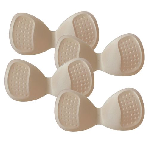 Generic 4 Pieces Women Bra Pads Inserts Push Up Reusable Thick Removable  Brown