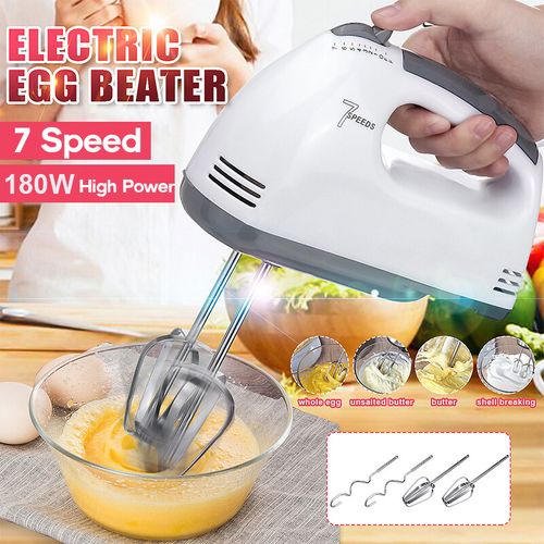 180W Kitchen Electric Hand Mixer with 7 Speeds Food Blender Egg