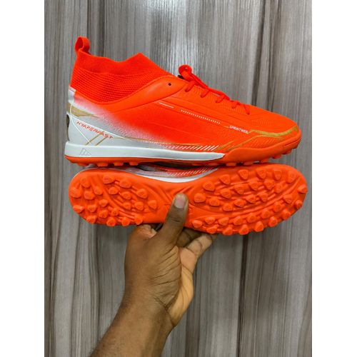 SPORT Men Ankle Football Trainer Boot Orange
