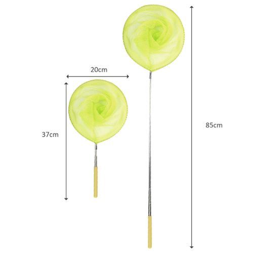 Fashion Children Beach Toy Fishing Net Telescopic Stainless Steel Handle  Insert Catcher Extendable 85CM For Catching Bugs Insect