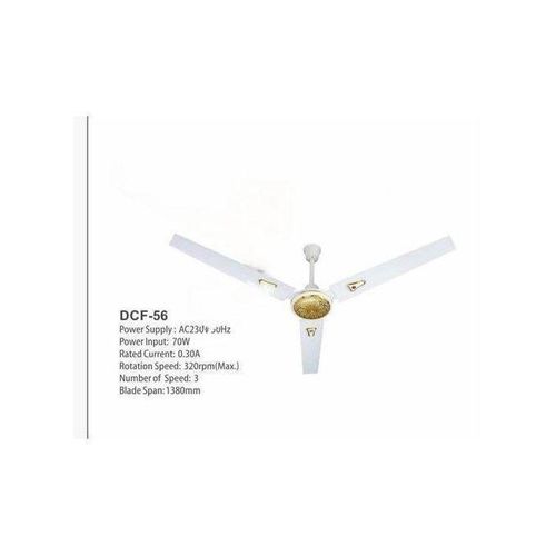 Generic Duravolt 56" Inches Long Blade Ceiling Fan - White DCF-56