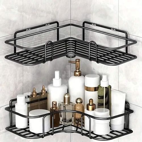 Generic Bathroom/Toilet Corner Iron Shelf Rack.