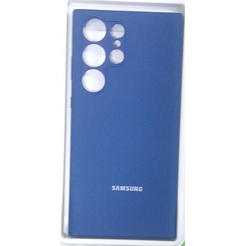 product_image_name-Samsung-Galaxy S23 Ultra Silicone Back Case Blue-1