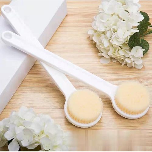 product_image_name-Generic-Long Handled Bath Brush, Soft Bristled Massage Bath Brush, Scrub Bath sponge White-8