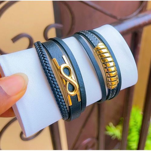 product_image_name-Fashion-2in1 Super Sophisticated & Top Men's Bracelet 4 All Attires-1