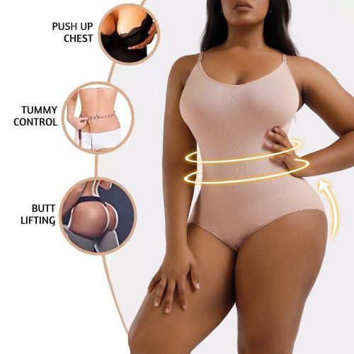 Women Bodysuit Tummy Control Shapewear Seamless Sculpting Thong