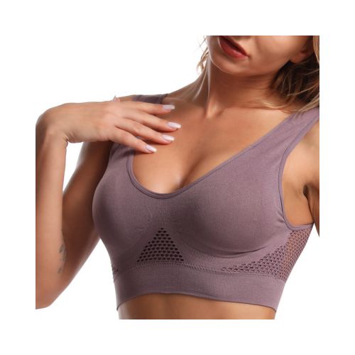 Cheap Bras for Women Plus Size Seamless Cotton Breathable Underwear  Wireless with Pads Push Up Bra Plus