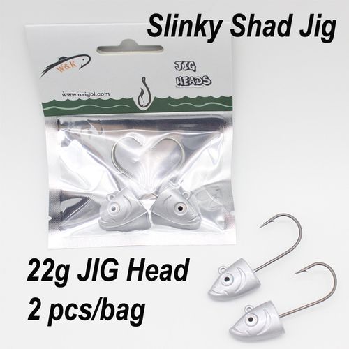 Generic Slinky Shad 22g Jig Head 2pcs/lot At 3/0 Jig Hooks For