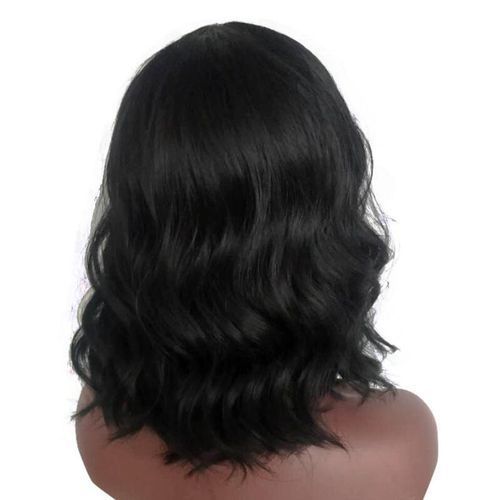 product_image_name-Generic-Short Bobo Wavy Synthetic Wigs-black Color-4