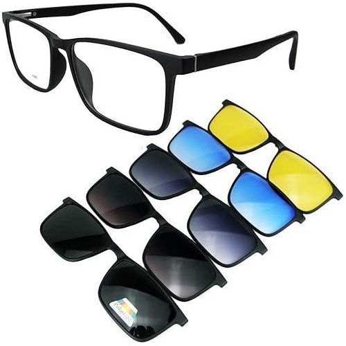 product_image_name-Yamazaki-magnetic 5 in 1 unisex anti blue ray sunglasses set 6 in 1 eyeglasses Night Vision eyeware-2