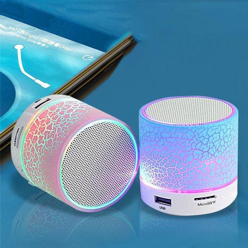 Generic Mini LED Portable Wireless Bluetooth Speaker with Crackle Design - image 2