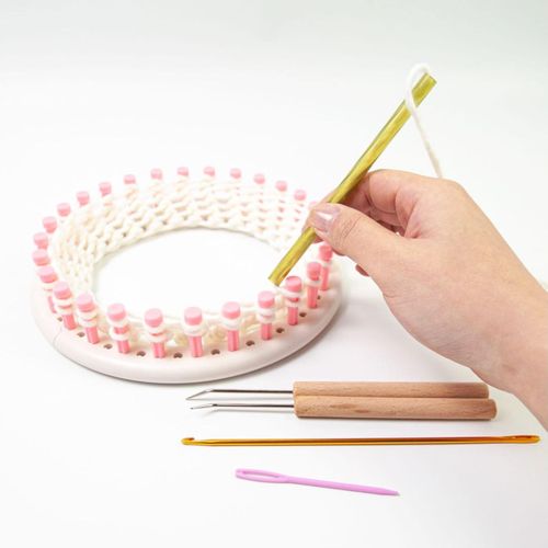 DIY ergonomic knitting loom hook 