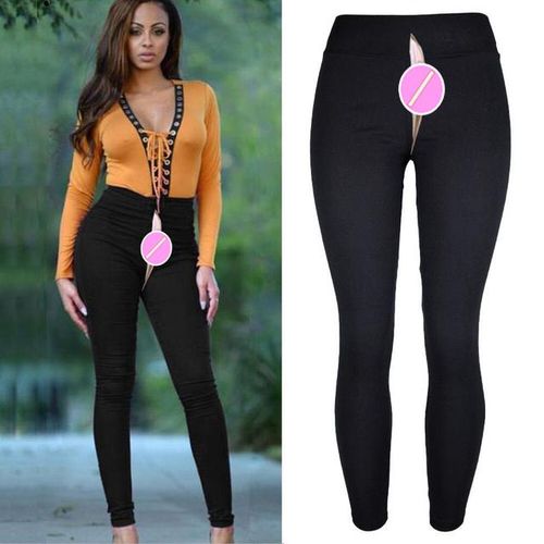 Generic Ladies Stretch Trousers Pants For Women Casual Pencil Pants  Invisible Zipper Outdoor Convenient Sex Pee Quick Pants Yoga Pants