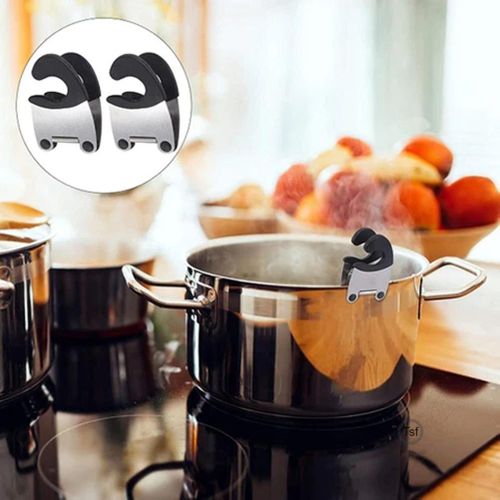 Spoon Holder Clip/Pot Side Clips Anti-Scalding Kitchen Gadgets