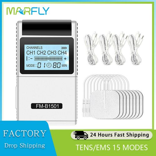 FM-B1501 TENS Unit for Neck Back Knee Shoulder Pain Relief