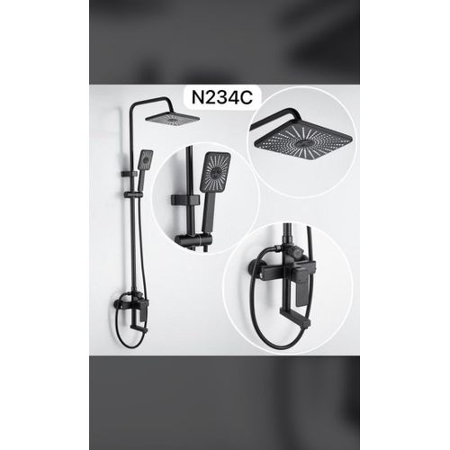 Generic Super quality England standard black bathroom shower