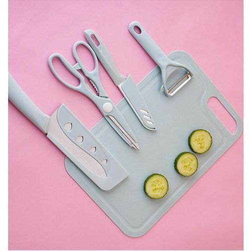 Generic K-n-i-f-e Set 5 Pieces with Chopping Board - image 2
