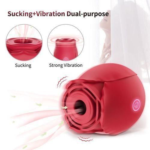 LZDUATAN USB Rose Vibrator Vagina Clitoris Sucker - image 6