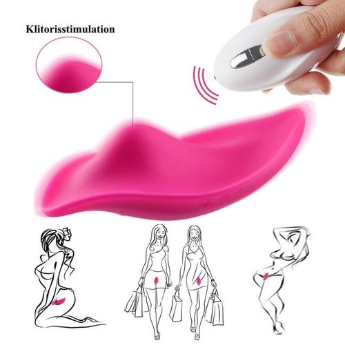 Generic Portable Clitsoral Vibrating Egg Sex-toys Stimulator Invisible  Quiet Panty Vibrator Wireless Remote Control For Women Pink LIG