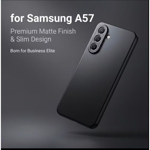 Samsung A57 Phone Case – Premium Black Silicone Case with Reinforced Camera Shield, Shockproof Armor & Scratch-Resistant.