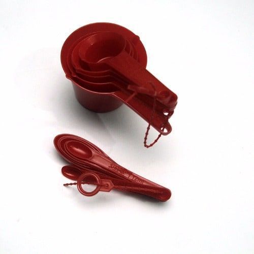 Generic 11 Pieces Measuring Cups And Spoons Red