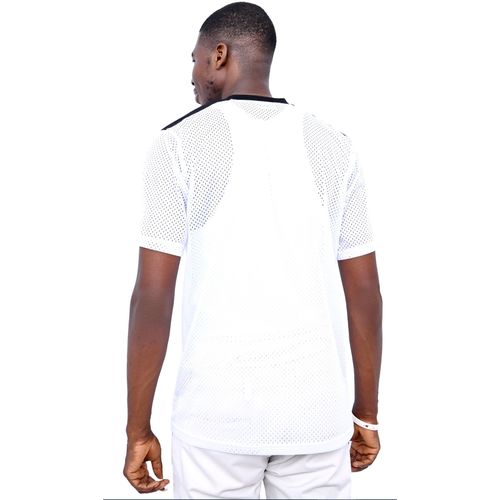 Danami Blank Plain Mesh Jersey T Shirt- White & Black