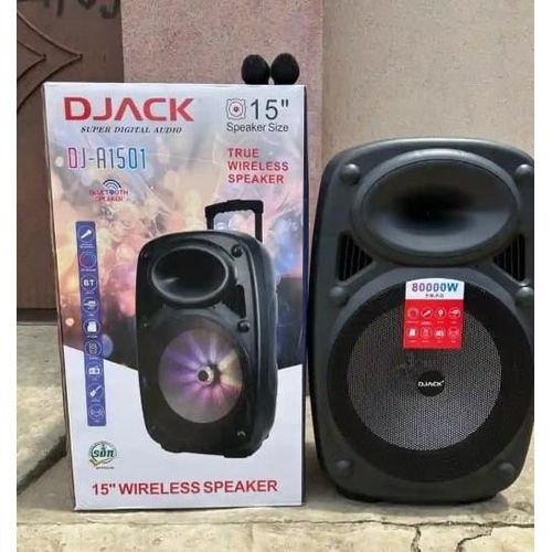 Generic 15" DJACk public Address system with 2 wireless microphone