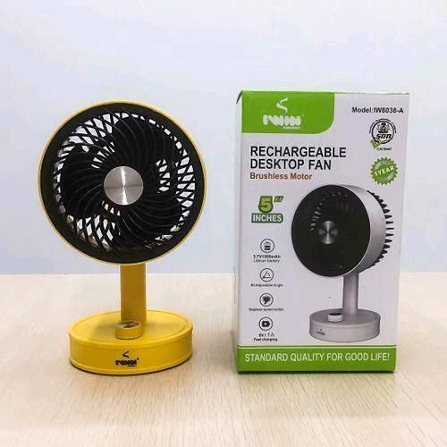 IWIN ENERGY Mini Rechargeable Desktop Fan - image 4
