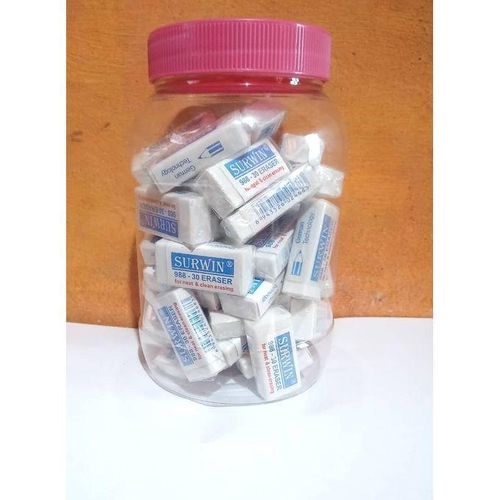 Generic 40 Soft Pencil Erasers in Storage Container for School and Art