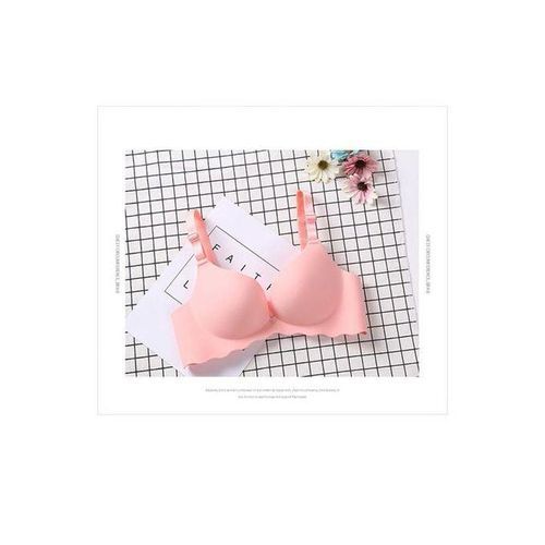 Fashion 1 Pcs Macaron Color Lady Gather Push-up Sexy Bra Without Rim  Comfort