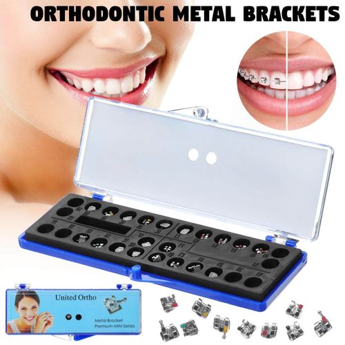 Generic Dental Orthodontic Molar Buccal Tube Band Stainless Steel Metal Brackets  Braces 0.022 With Hook On 3