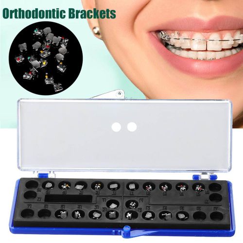 Generic Dental Orthodontic Molar Buccal Tube Band Stainless Steel Metal Brackets  Braces 0.022 With Hook On 3