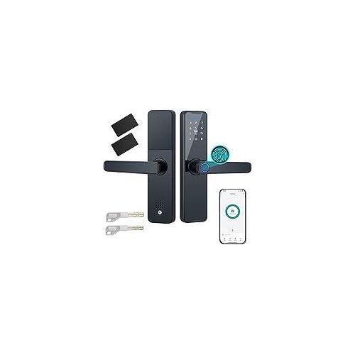 product_image_name-Generic-Intelligent Smart Door Lock With Biometric Fingerprint And Code-3