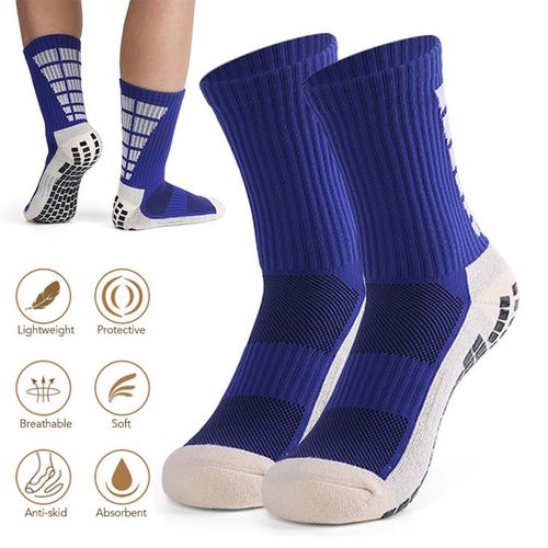 Generic Men's Anti Slip Football Socks Compression Athletic Socks