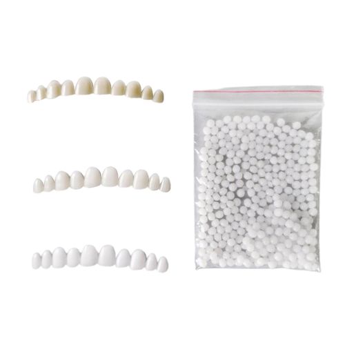 Generic 3pcs Moldable Teeth Veneers With Fitting Beads For Men Women  Temporary