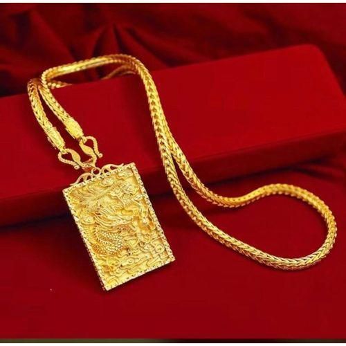 product_image_name-Fashion-First Class & Sophisticated Non Fading Gold Necklace For Money Men-1