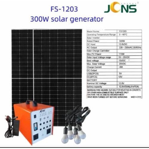 product_image_name-Generic-Jcns300w Gasless Solar Powered Generator With Panel3yrsW-1