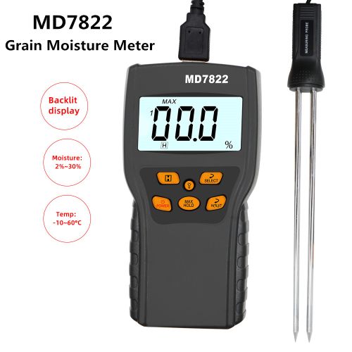 Generic MD7822 Digital Grain Moisture Meter LCD Display Humidity