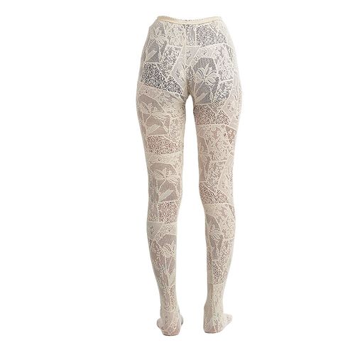 Generic Ladies Fashion Off-white Lace Pantyhose Tights