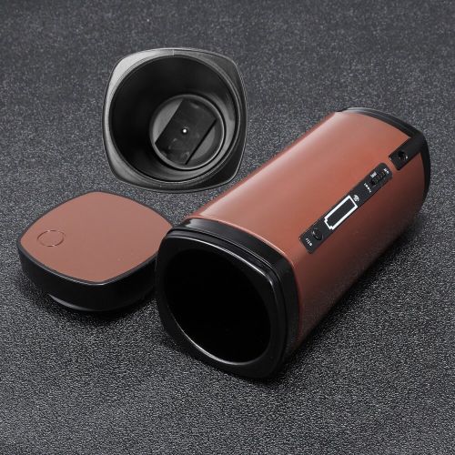 USB Rechargeable Heating Self-stirring Warm Coffee Cup(Coffee)