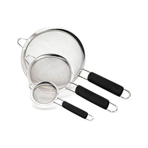Generic Stainless Steel Strainer/Iron Sieve (3 Pieces) - image 2