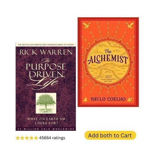 product_image_name-Jumia Books-The Purpose Driven Life: What On Earth Am I Here For? By Rick Warren + The Alchemist By Paulo Coelho-1